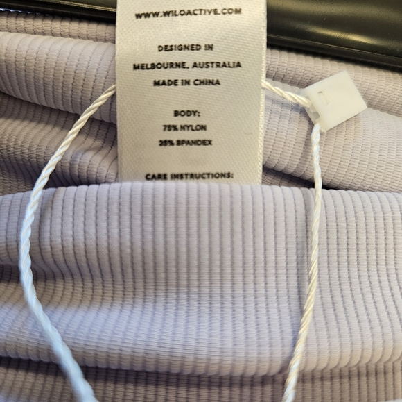 Wilo the Label Base Ribbed Lilac 7/8 Leggings NEW - Picture 7 of 9